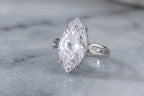 Gold Silver Multi Shape Cubic Zirconia Copper Adjustable Ring Women Bulk