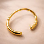 Bulk Waterdrop Gold Plain Anti Tarnish Stainless Steel Cuff & Kada