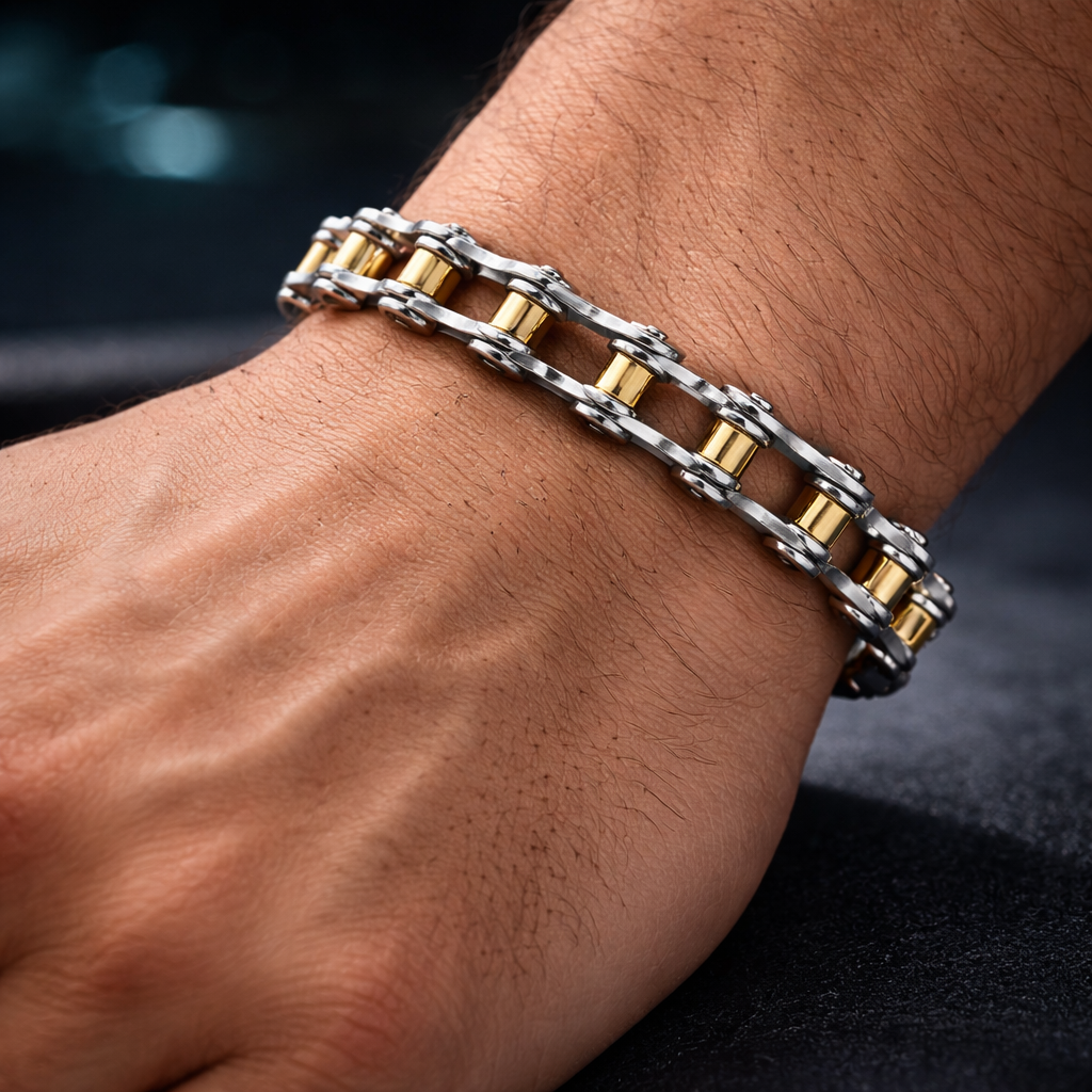 Bulk Links & Chain Gold Silver Plain Stainless Steel Bracelet For Men