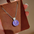 Multi Color Elegant Rose-Cut Silver Cubic Zirconia Necklace Combo Bulk