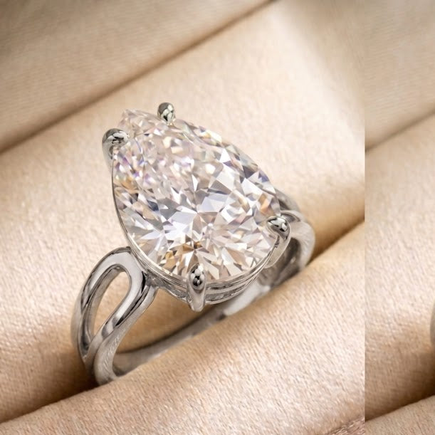 Gold Silver Multi Shape Cubic Zirconia Copper Adjustable Ring Women Bulk