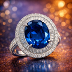 Sparkling Rhodium Silver Plated CZ Copper Anti Tarnish Fancy Ring Bulk