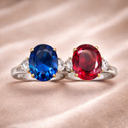 Classic Oval Gold Silver Plated CZ Copper Anti Tarnish Fancy Ring Bulk