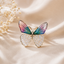 Glam Butterfly Style Gold Plated CZ Copper Anti Tarnish Brooch Bulk