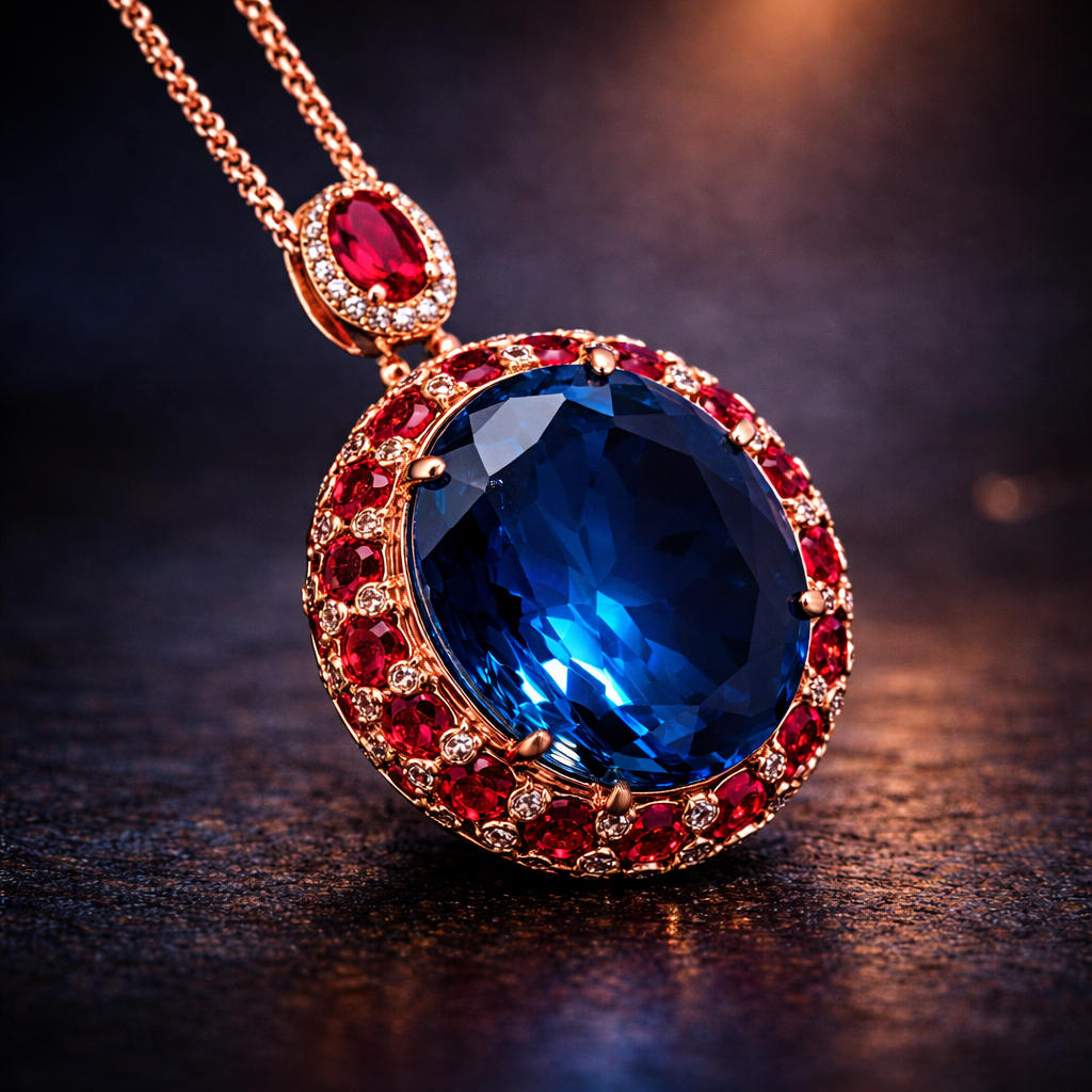 Classic Heritage Gold Plated CZ Anti Tarnish Copper Pendant Wholesale
