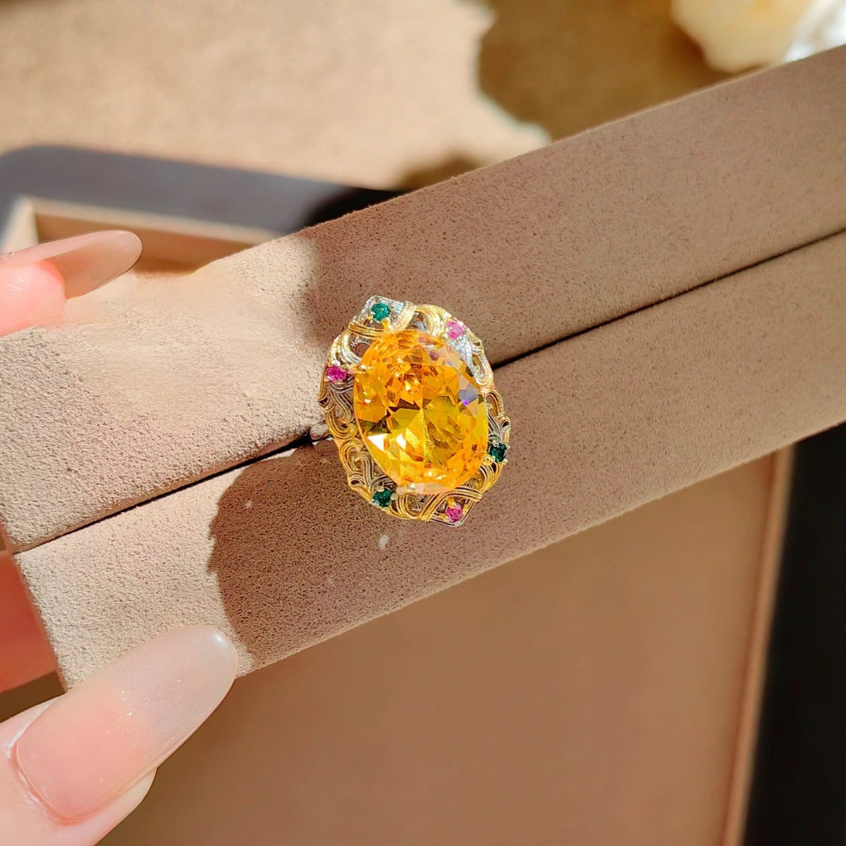 Multi Color Elegant Emerald Oval Gold Silver Copper Necklace Combo Bulk