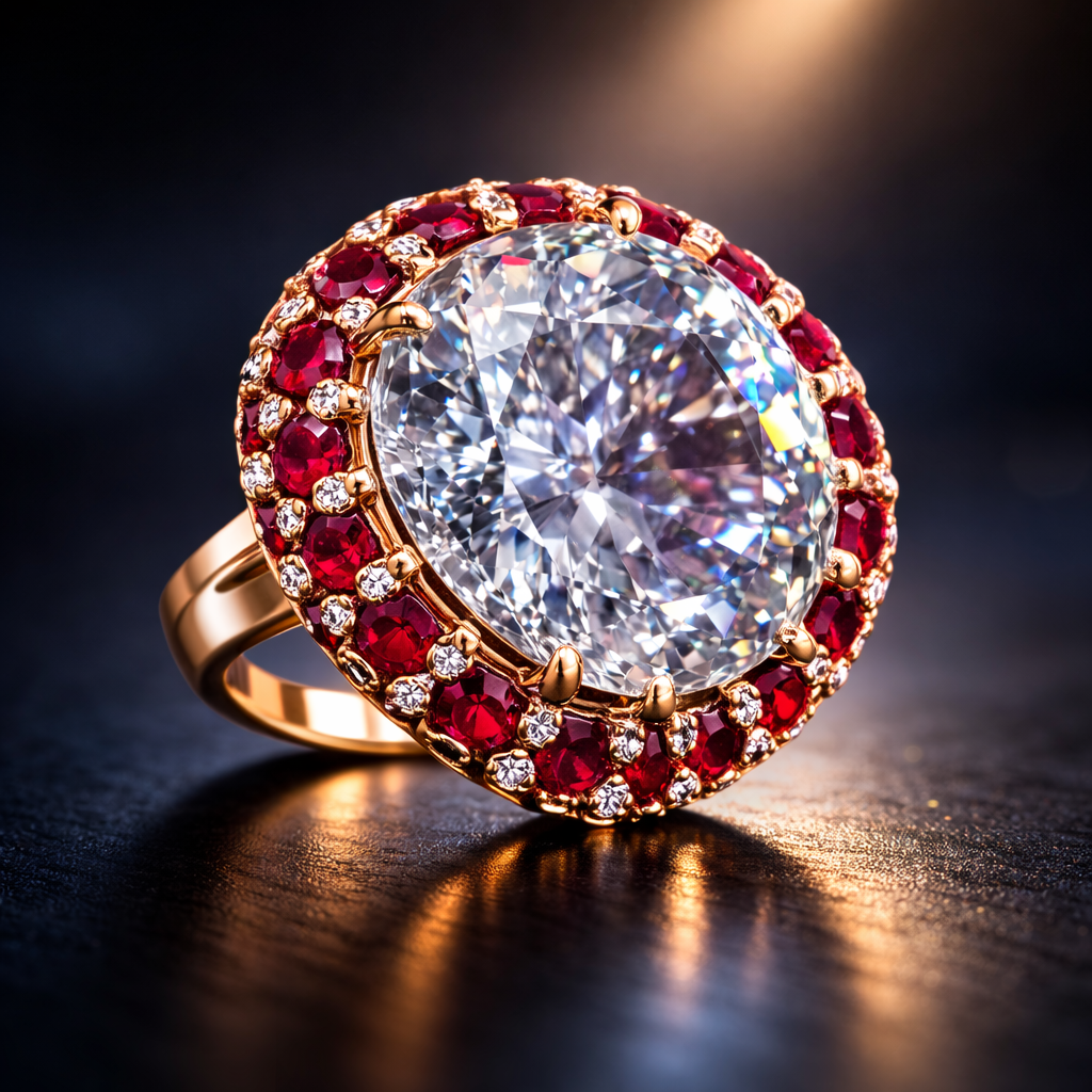 Classic Heritage Gold Plated CZ Copper Anti Tarnish Adjustable Fancy Ring Bulk