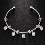 Bulk Drop Charm Style Gold Silver CZ Anti Tarnish Copper Cuff & Kada