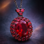 Classic Royal Halo Round Cut Black CZ Copper Pendant For Women Bulk