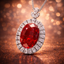 Premium Oval Shape Silver CZ Anti Tarnish Copper Pendant Chain Bulk