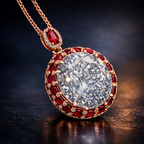 Classic Heritage Gold Plated CZ Anti Tarnish Copper Pendant Wholesale