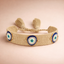 Bulk Gray Blue Evil Eye Gold Plated Rhinestone Thread Bracelet