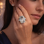 Designer Cushion Cut Gold Silver Plated CZ Copper Cocktail Ring Bulk