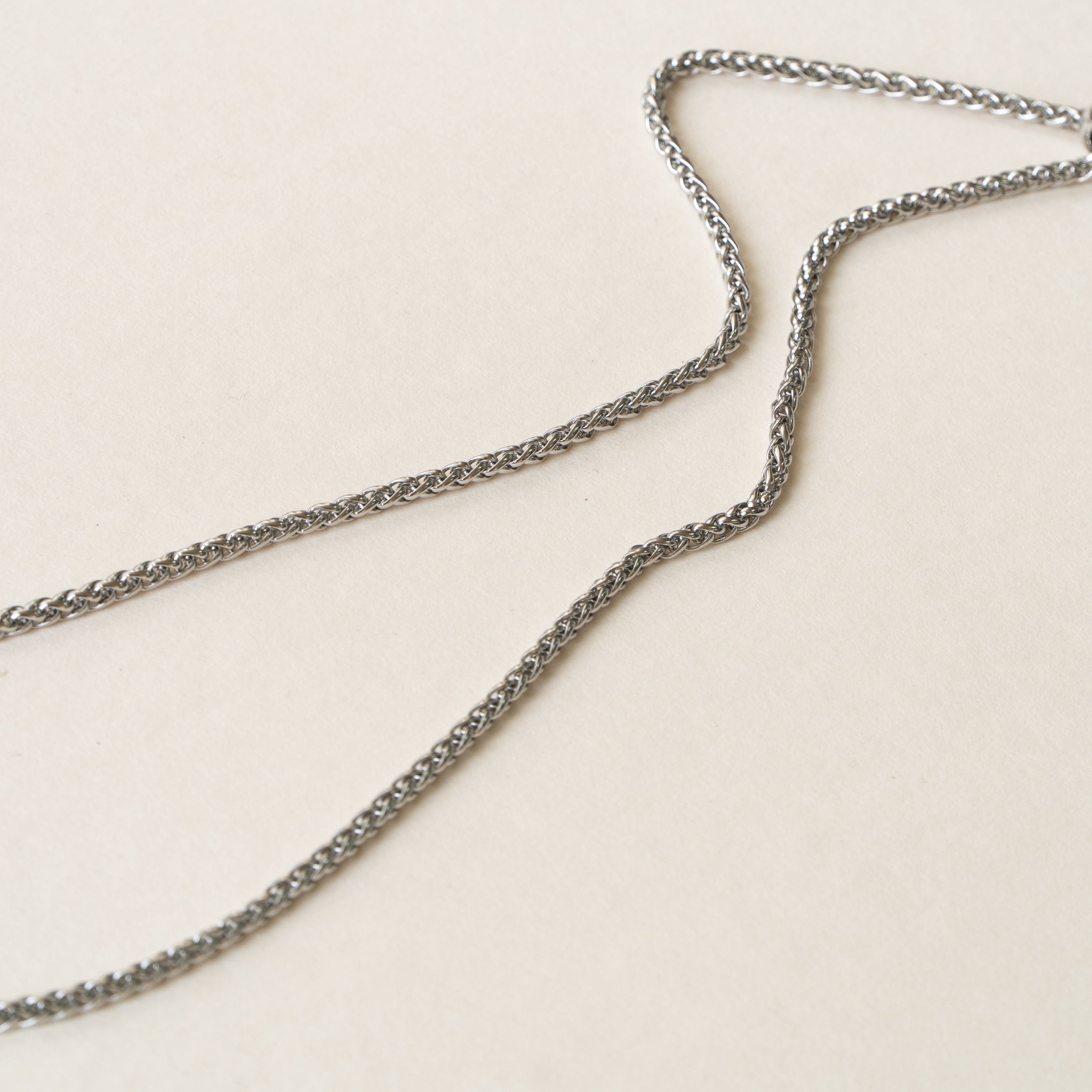 Silver Stainless Steel Anti Tarnish Necklace Pendant Chain Bulk