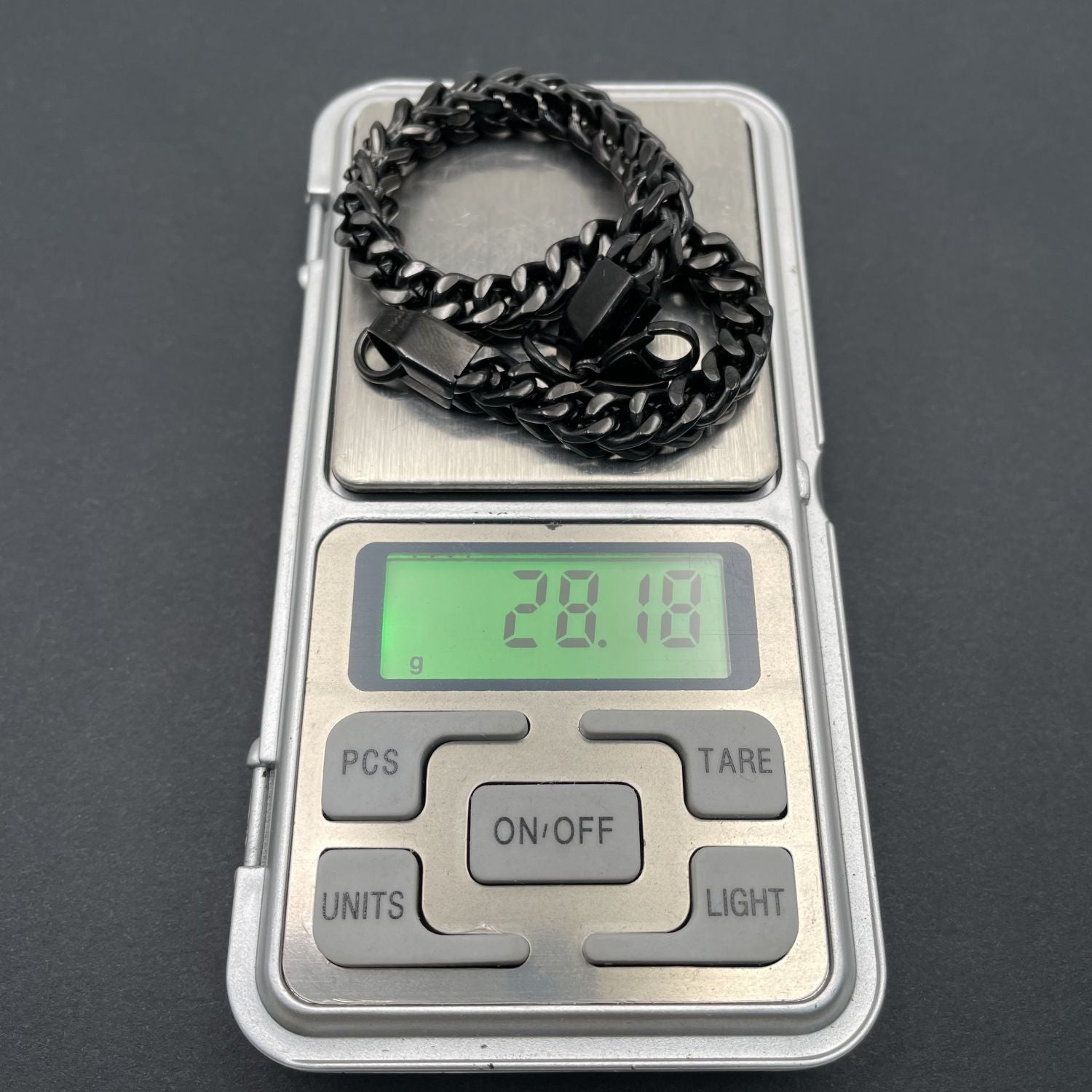 316L Stainless Steel Black Rhodium Wheat Design Men Bracelet Bulk