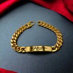 Engrave Letter Name Stainless Steel Chain Id Bracelet For Men Bulk