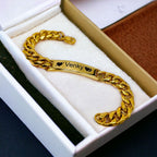 Engrave Letter Name Stainless Steel Chain Id Bracelet For Men Bulk