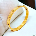 Gold Stainless Steel Free Size Screw Kada Bracelet Bio magnetic Bulk