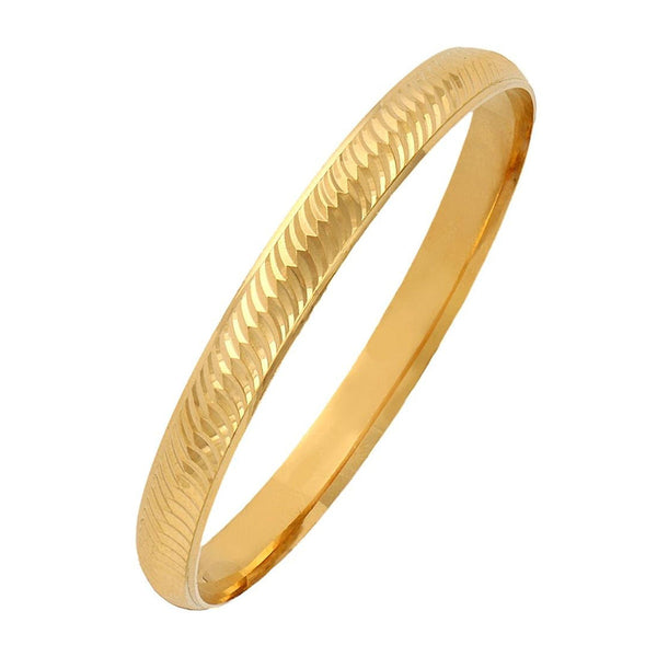 22K Gold Plated Sardarji Punjabi Sikh Nakshi Kada Main image