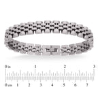 316L Stainless Steel Silver Plated Men Stylish Bracelet Bulk