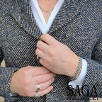 316L Stainless Steel Silver Plated Men Stylish Bracelet Bulk