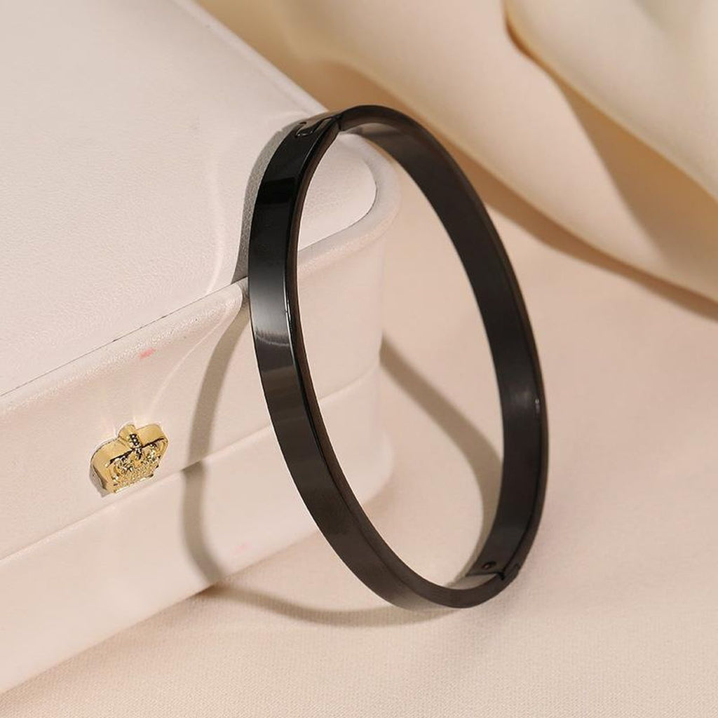 8mm Customized Personalised Laser Engraved Stainless Steel Gold Openable Bangle Cuff Kada For Men