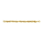 Italian 3D Links 18K Gold Stainless Steel Bracelet For Men
