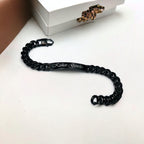 Engrave Letter Name Stainless Steel Chain Id Bracelet For Men Bulk