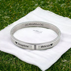 Classic CZ Stainless Steel Personalized Engraved Kada Bangle Bulk