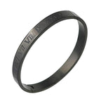 Roman Black Stainless Steel Bangle Kada Bracelet Men Bulk