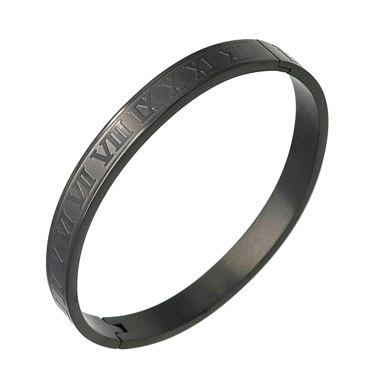 Roman Black Stainless Steel Bangle Kada Bracelet Men Bulk