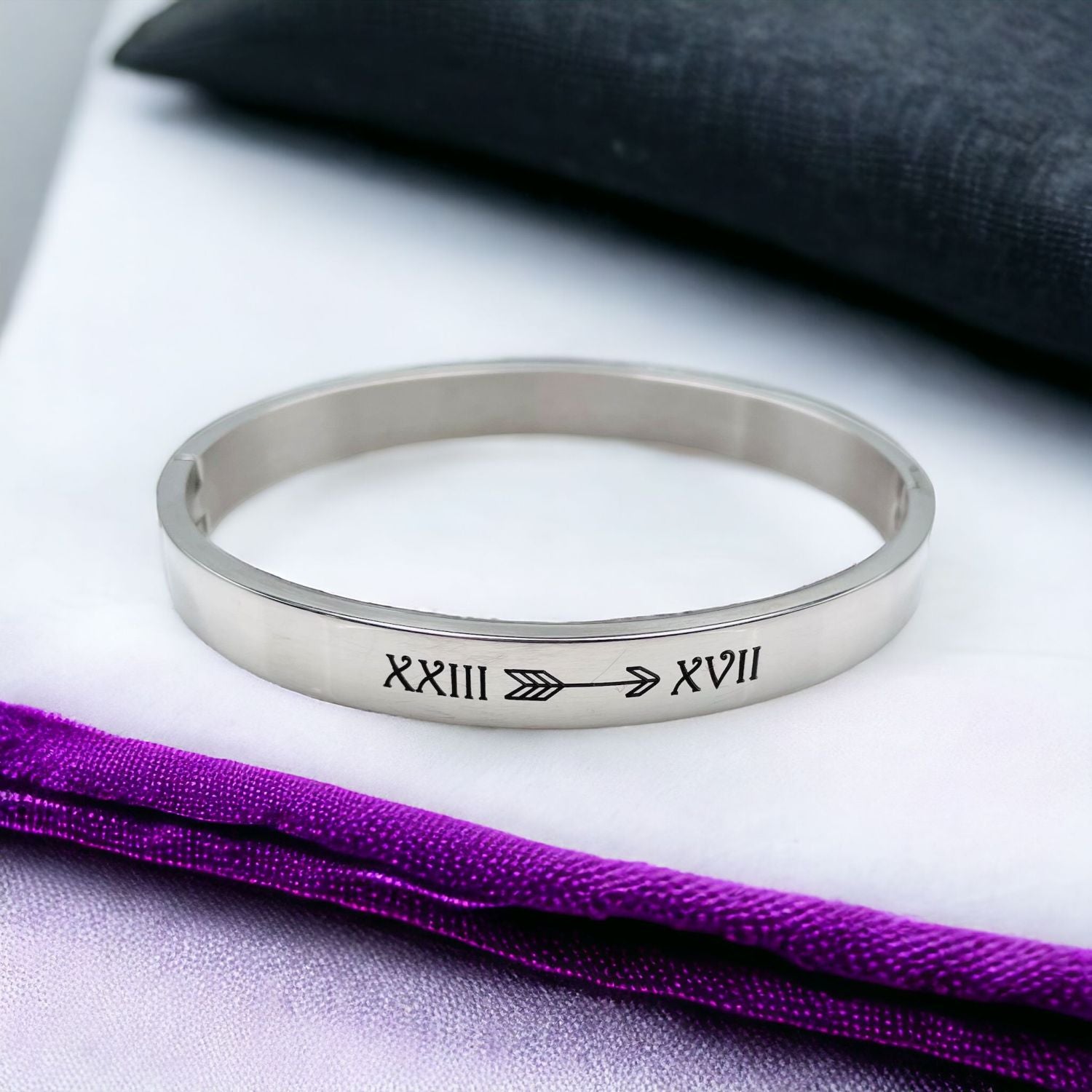 8mm Customized Personalised Laser Engraved Stainless Steel Gold Openable Bangle Cuff Kada For Men
