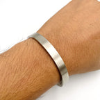 8mm Customized Personalised Laser Engraved Stainless Steel Gold Openable Bangle Cuff Kada For Men