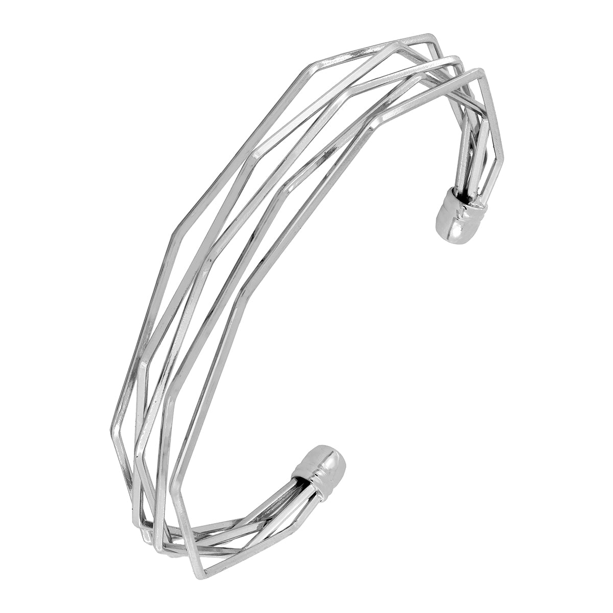 Designer Wavy Wire 18K Gold Brass Cuff Kada Bangle Bracelet Women Bulk