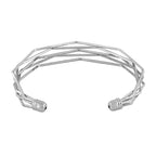 Designer Wavy Wire 18K Gold Brass Cuff Kada Bangle Bracelet Women Bulk
