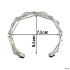 Designer Wavy Wire 18K Gold Brass Cuff Kada Bangle Bracelet Women Bulk