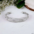 Designer Wavy Wire 18K Gold Brass Cuff Kada Bangle Bracelet Women Bulk