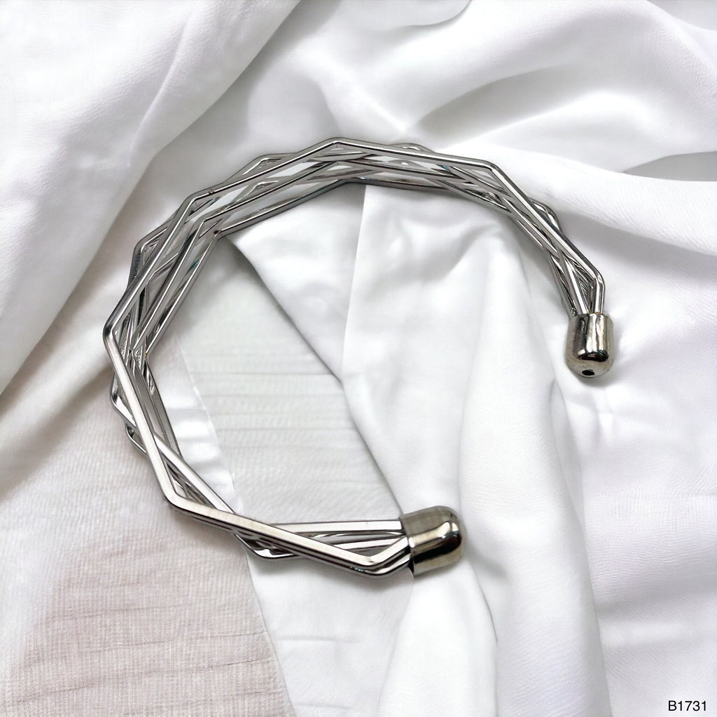 Designer Wavy Wire 18K Gold Brass Cuff Kada Bangle Bracelet Women Bulk