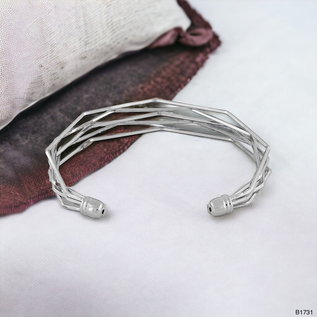 Designer Wavy Wire 18K Gold Brass Cuff Kada Bangle Bracelet Women Bulk