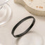 Designer Curb Silver Black Stainless Steel Kada Bangle Bracelet Bulk