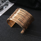 Party Statement Mesh 18K Gold Cuff Kada Bangle Bracelet For Women