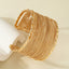 Party Statement Mesh 18K Gold Cuff Kada Bangle Bracelet For Women