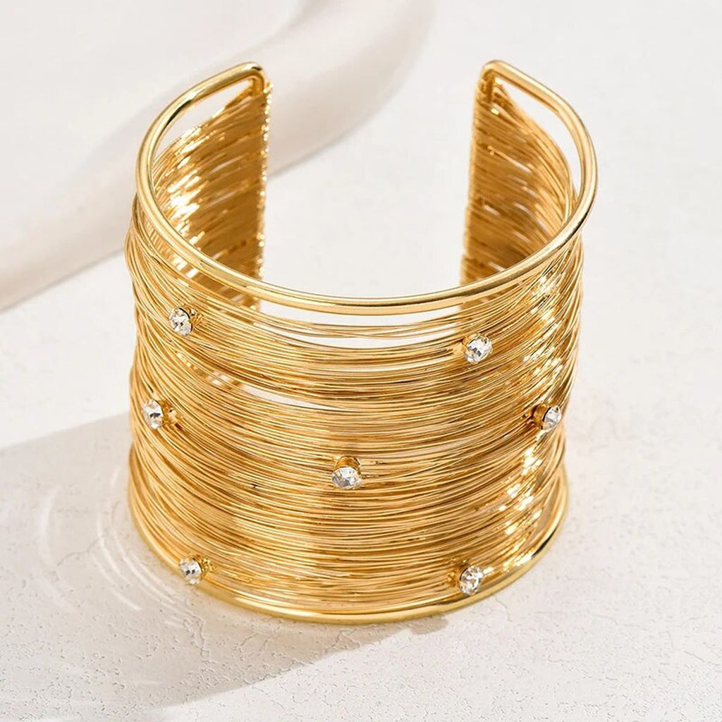 Party Statement Mesh Silver CZ Cuff Kada Bangle Bracelet Girls Bulk