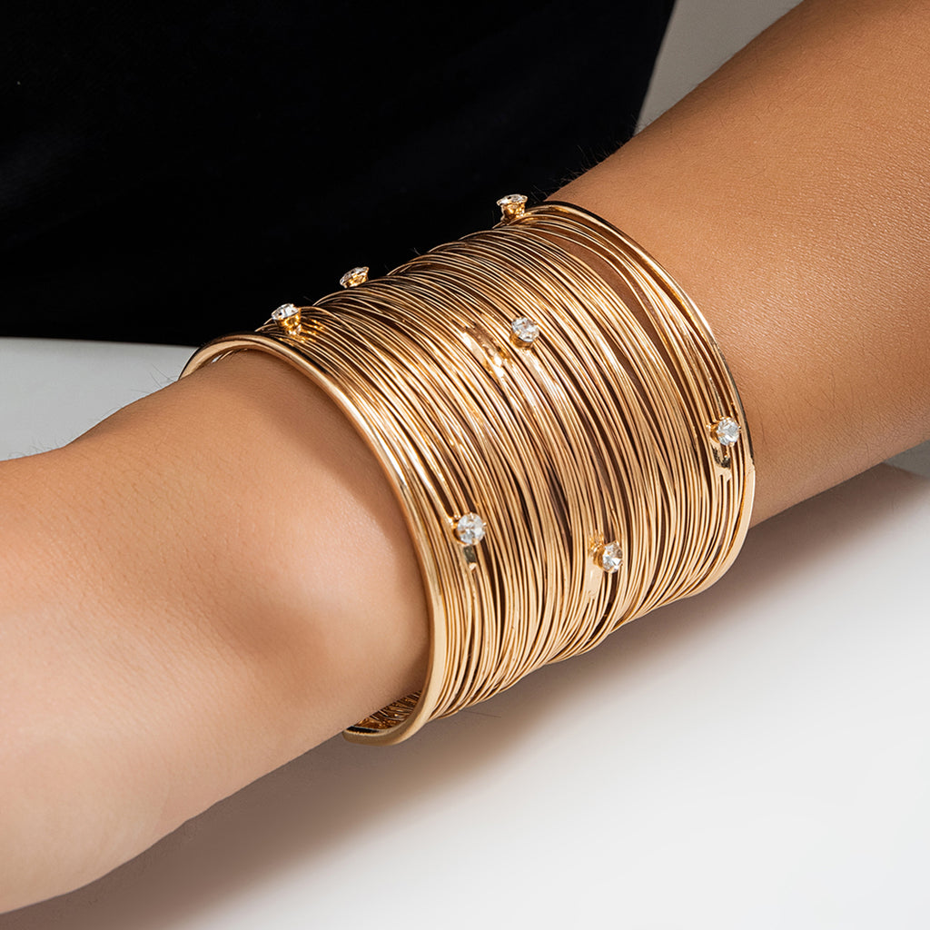 Party Statement Mesh Silver CZ Cuff Kada Bangle Bracelet Girls Bulk