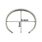 8Mm Stainless Steel Letter Engraved Silver Bangle Cuff Bulk