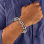 Stylish Italian 316L Stainless Steel Openable Kada Bracelet Men