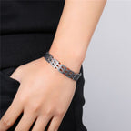 Stylish Italian Black 316L Stainless Steel Openable Kada Bracelet Men