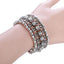 Filigree Tribal Afghani Oxidised German Silver Stretch Bracelet Women