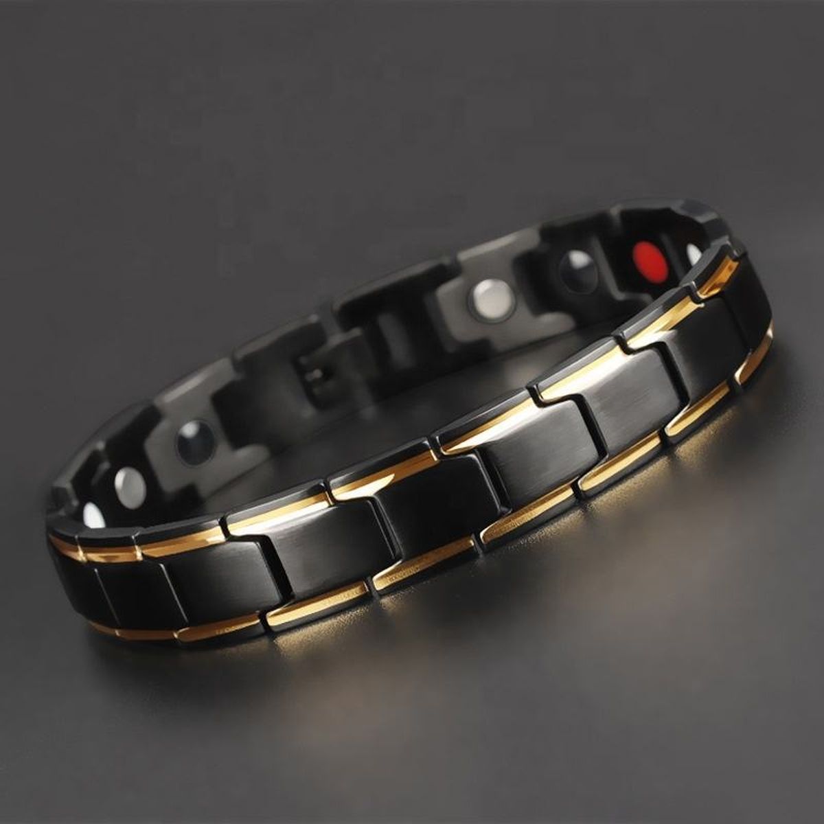 Titanium Black Gold Magnet Health Care Therapy Bio Energy Bracelet Main image