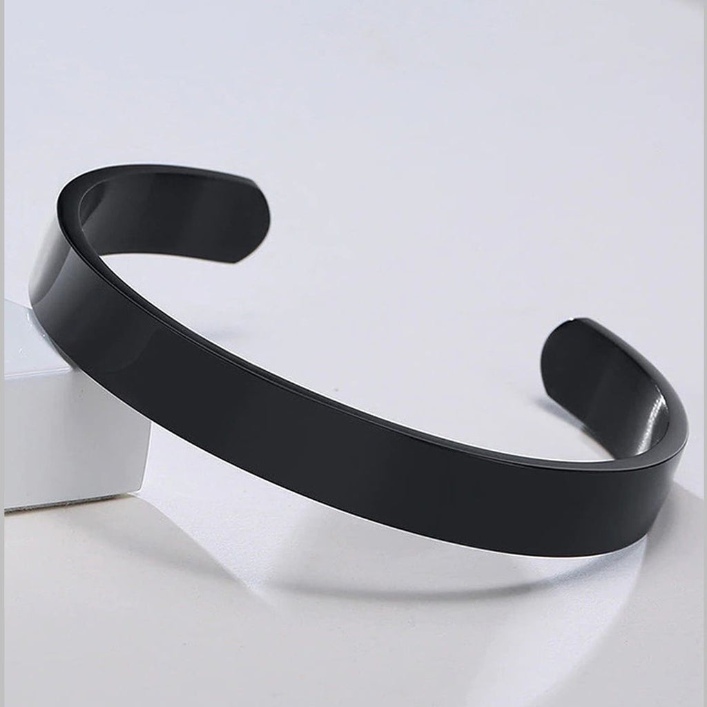 8Mm Stainless Steel Letter Engraved Silver Bangle Cuff Bulk